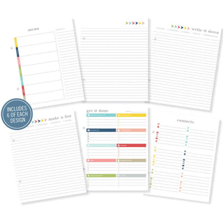 Simple Stories SN@P! Life Documented Double Sided Planner Inserts 6"X8" - Scrap Of Your Life 