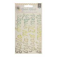 Pink Paislee - Colour Wash Stickers - Scrap Of Your Life 