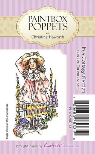 Crafters Companion Paintbox Poppets Unmounted Stamps - Cottage Garden - Scrap Of Your Life 
