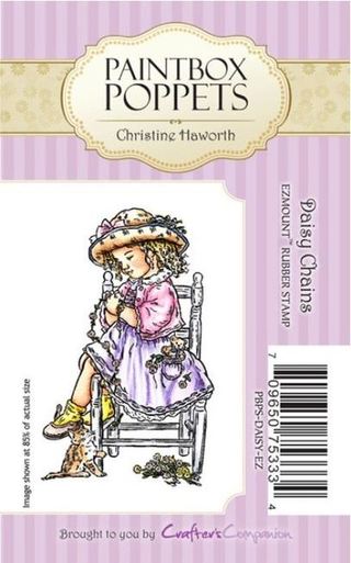 Crafters Companion Paintbox Poppets Unmounted Stamps - Daisy Chain - Scrap Of Your Life 