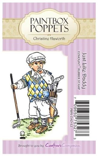 Crafters Companion Paintbox Poppets Unmounted Stamps - Just Like Daddy - Scrap Of Your Life 