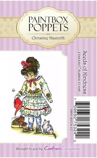 Crafters Companion Paintbox Poppets Unmounted Stamps - Seeds of Kindness - Scrap Of Your Life 