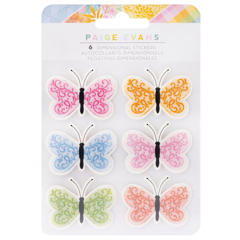 Paige Evans Paige Evans Garden Shoppe Layered Butterfly Stickers - Scrap Of Your Life 
