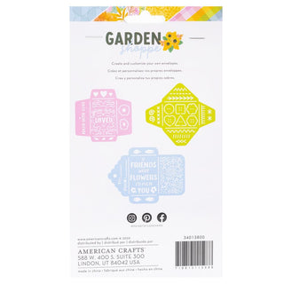 Paige Evans Garden Shoppe Mini Envelope Stencils 3/Pkg - Scrap Of Your Life 