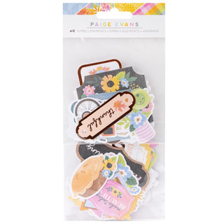 Paige Evans Garden Shoppe Ephemera Cardstock Die-Cuts - Icons W/Copper Foil Accents - Scrap Of Your Life 