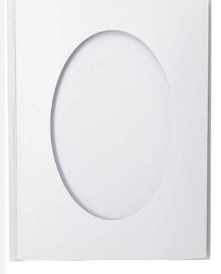 Paper Craft Cards and Envelopes -White Oval - Scrap Of Your Life 