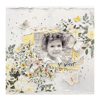 Paper Rose Studio - 12 x 12 inch Paper Collection - Butterfly Garden - Scrap Of Your Life 