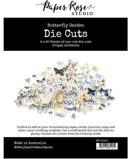 Paper Rose Studio - Diecuts - Butterfly Garden - Scrap Of Your Life 
