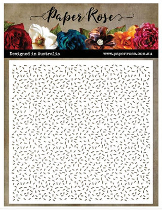 Paper Rose Studio - 6 x 6 Stencil - Sprinkles - Scrap Of Your Life 