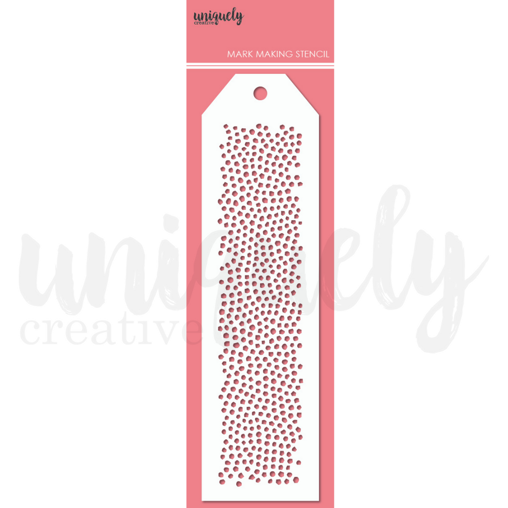 Uniquely Creative - Pebbles Mark Making Stencil - Scrap Of Your Life 