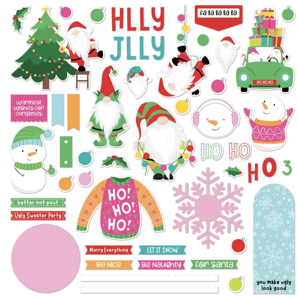 Photo Play - Tulla & Norbert's Christmas Party Sticker Sheet 12" x 12" - Scrap Of Your Life 