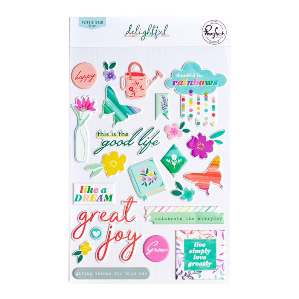 PinkFresh -  Delightful Puffy Stickers - Scrap Of Your Life 