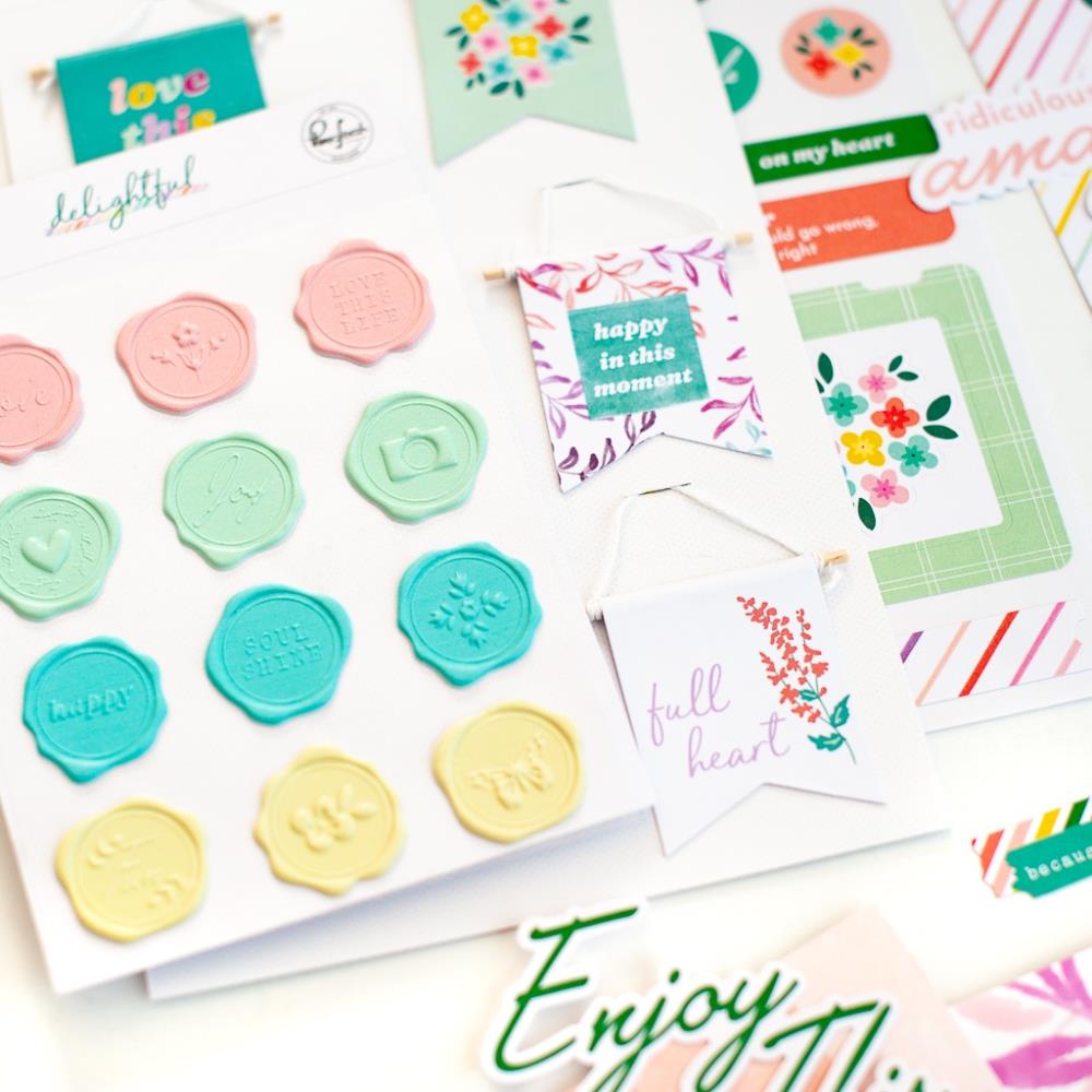 PinkFresh -  Delightful Seal Stickers - Scrap Of Your Life 