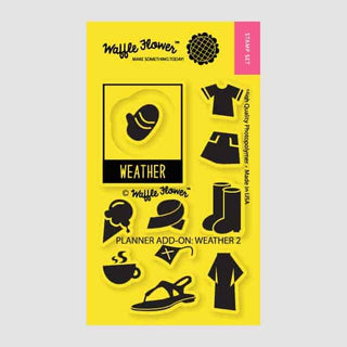 Waffle Flower Acrylic Stamp Planner Add-On Weather 2 - Scrap Of Your Life 