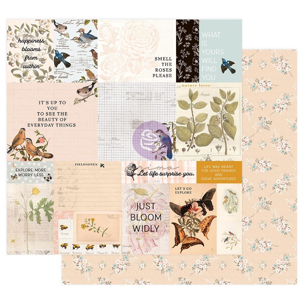 Prima - Nature Lover - Double-Sided Cardstock 12"X12" - Explore More - Scrap Of Your Life 