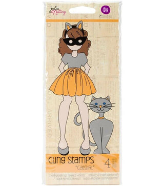 Prima - Julie Nutting - Stamp Cat Girl - Scrap Of Your Life 