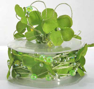 Barama Ribbon - Wired Flow / Bead Trim - Green - Scrap Of Your Life 
