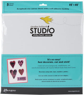 Ranger - Claudine Hellmuth Sticky Back Canvas 12 x 12 - Scrap Of Your Life 
