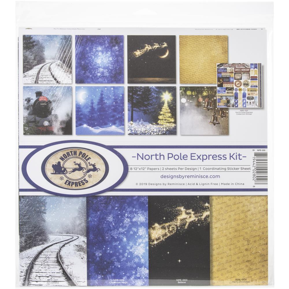Reminisce Collection Kit North Pole Express - Scrap Of Your Life 