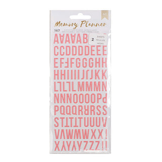 American Crafts - Memory Planner Collection - Puffy Alphabet Stickers - Scrap Of Your Life 