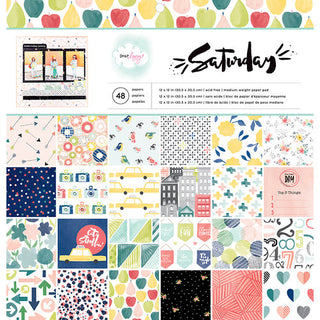American Crafts - Dear Lizzy - Saturday Collection  - 12" x 12"  Paper Pad - Scrap Of Your Life 
