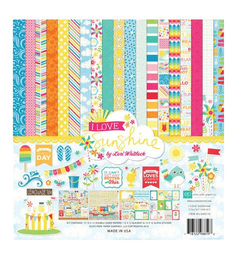 Echo Park 12 x 12 Collection Kit I Love Sunshine - Scrap Of Your Life 
