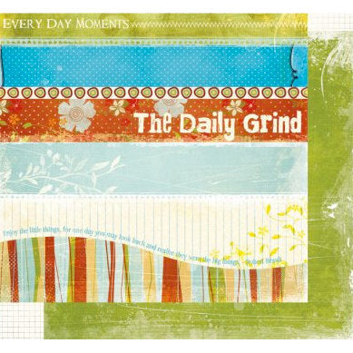 Fancy Pants Designs - The Daily Grind Collection - 12 x 12 Double Sided Paper - Strips - Scrap Of Your Life 