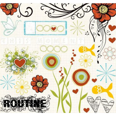 Fancy Pants Designs - Rubons - The Daily Grind - Scrap Of Your Life 