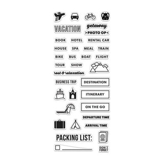 Hero Arts - Kelly Purkey - Clearly Acrylic Stamp - Travel Planner - Scrap Of Your Life 