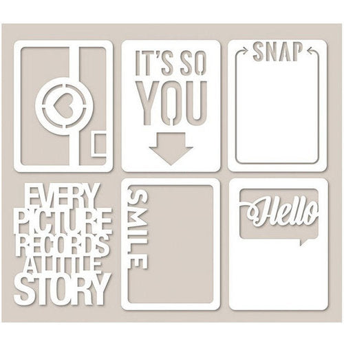 Mini Placemats Die-Cut Cardstock Cards Smile - Scrap Of Your Life 