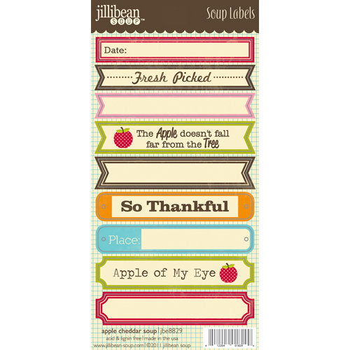 Jillibean Soup Apple Cheddar Soup Stickers - Scrap Of Your Life 