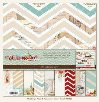 My Minds Eye - All Is Bright Collection - Christmas - 12 x 12 Paper Kit - Scrap Of Your Life 