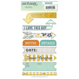 My Minds Eye Cut N Paste Label Stickers  Charm Carefree - Scrap Of Your Life 