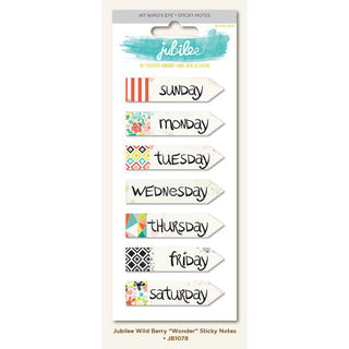 My Minds Eye Jubilee Sticky Notes Wild Berry Wonder - Scrap Of Your Life 