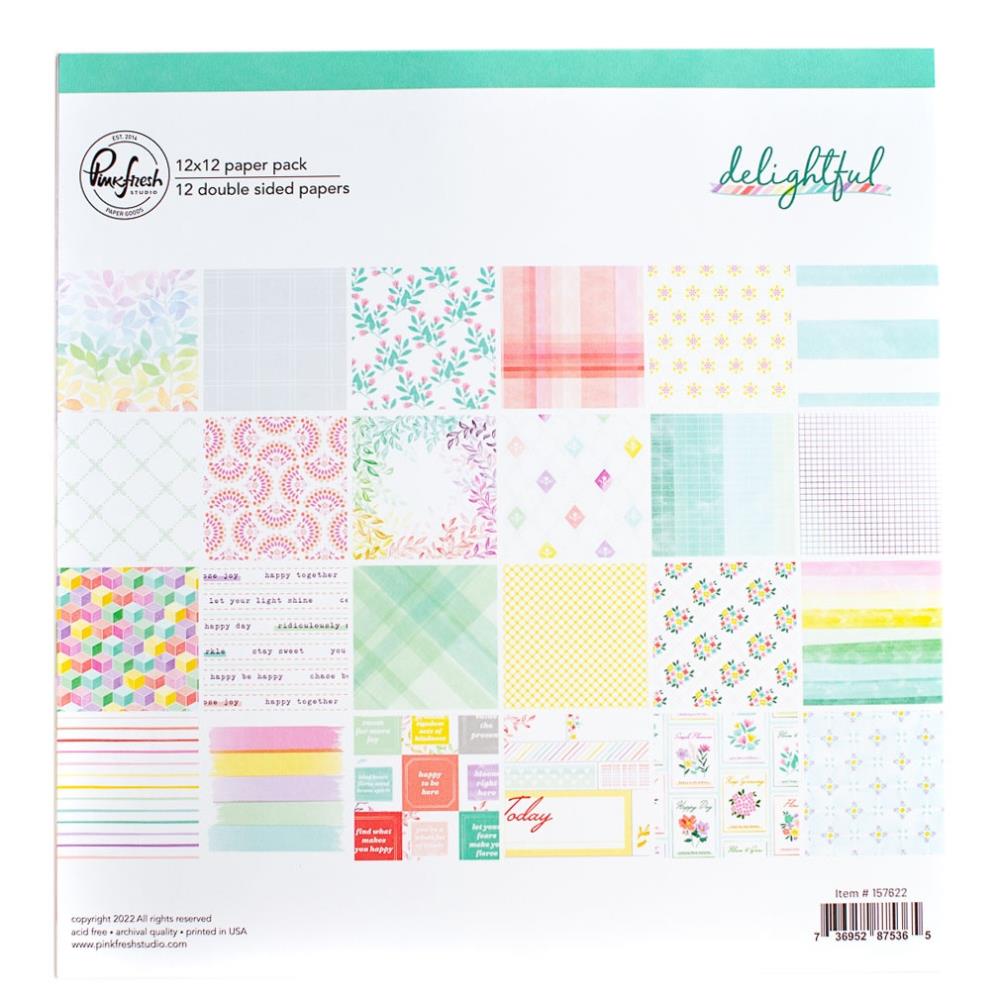 PinkFresh - 12 x 12 Collection Pack - Delightful - Scrap Of Your Life 