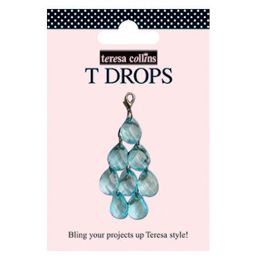 Teresa Collins - Crystal Embellishment - Teal - Scrap Of Your Life 