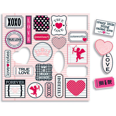 Teresa Collins - Crush Collection - Valentines - Die Cut Charms - Scrap Of Your Life 