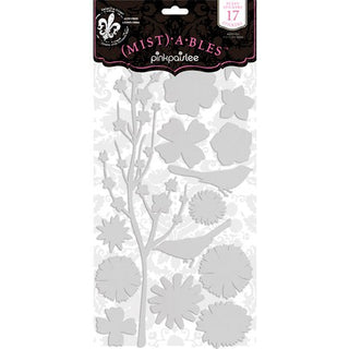 Pink Paislee - Mistables Fuzzy Stickers - Scrap Of Your Life 