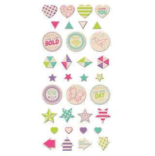 We R Memory Keepers Clearly Bold Wooden Stickers - Scrap Of Your Life 