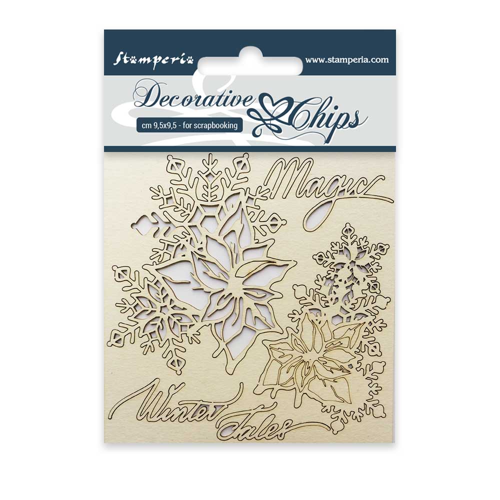 Stamperia Decorative Chips - Magic Winter Tales - Scrap Of Your Life 