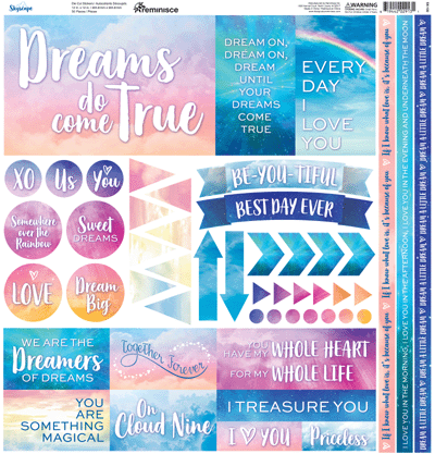 Reminisce - Skyscape Collection - 12 x 12 Cardstock Stickers - Poster - Scrap Of Your Life 
