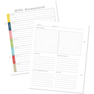 Simple Stories SN@P! Life Documented Planning Inserts - Scrap Of Your Life 
