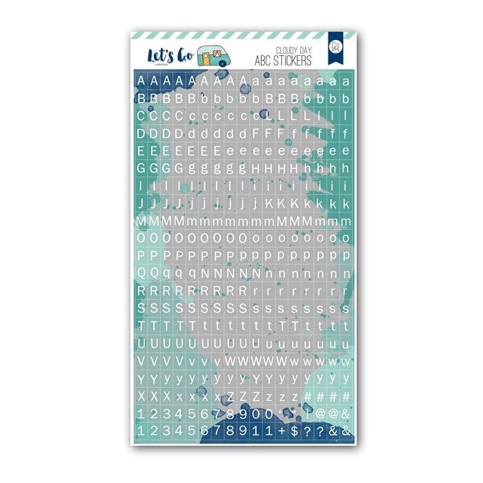 Pretty Little Studio Tiny ABC Cloudy Day Alphabet Stickers - Scrap Of Your Life 
