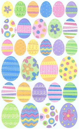 Sandylion - Vellum Glitter Stickers - Easter Egg - Scrap Of Your Life 