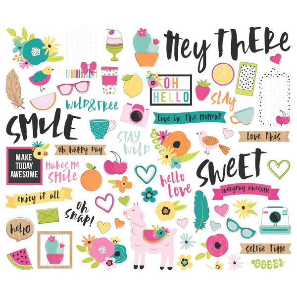 Simple Stories Oh Happy Day Bits n Pieces Diecuts - Scrap Of Your Life 