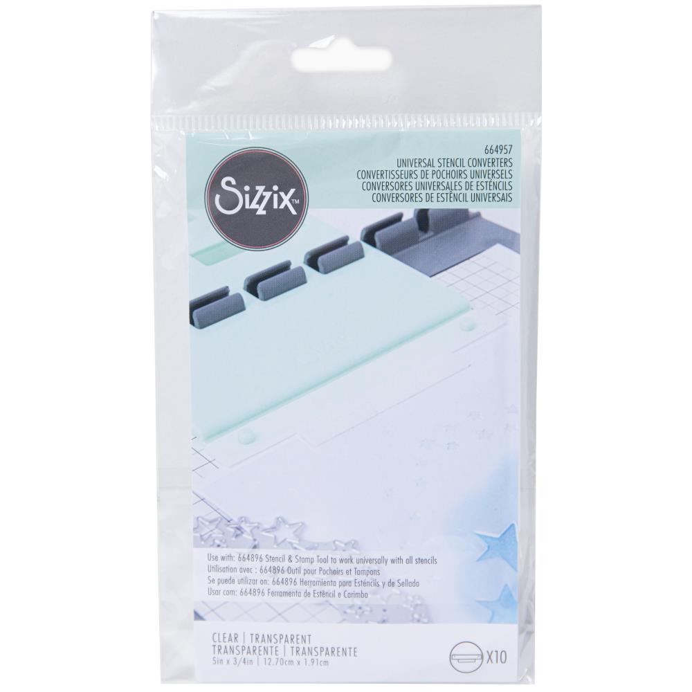 Sizzix Stencil & Stamp Tool Accessory 10/Pkg - Scrap Of Your Life 