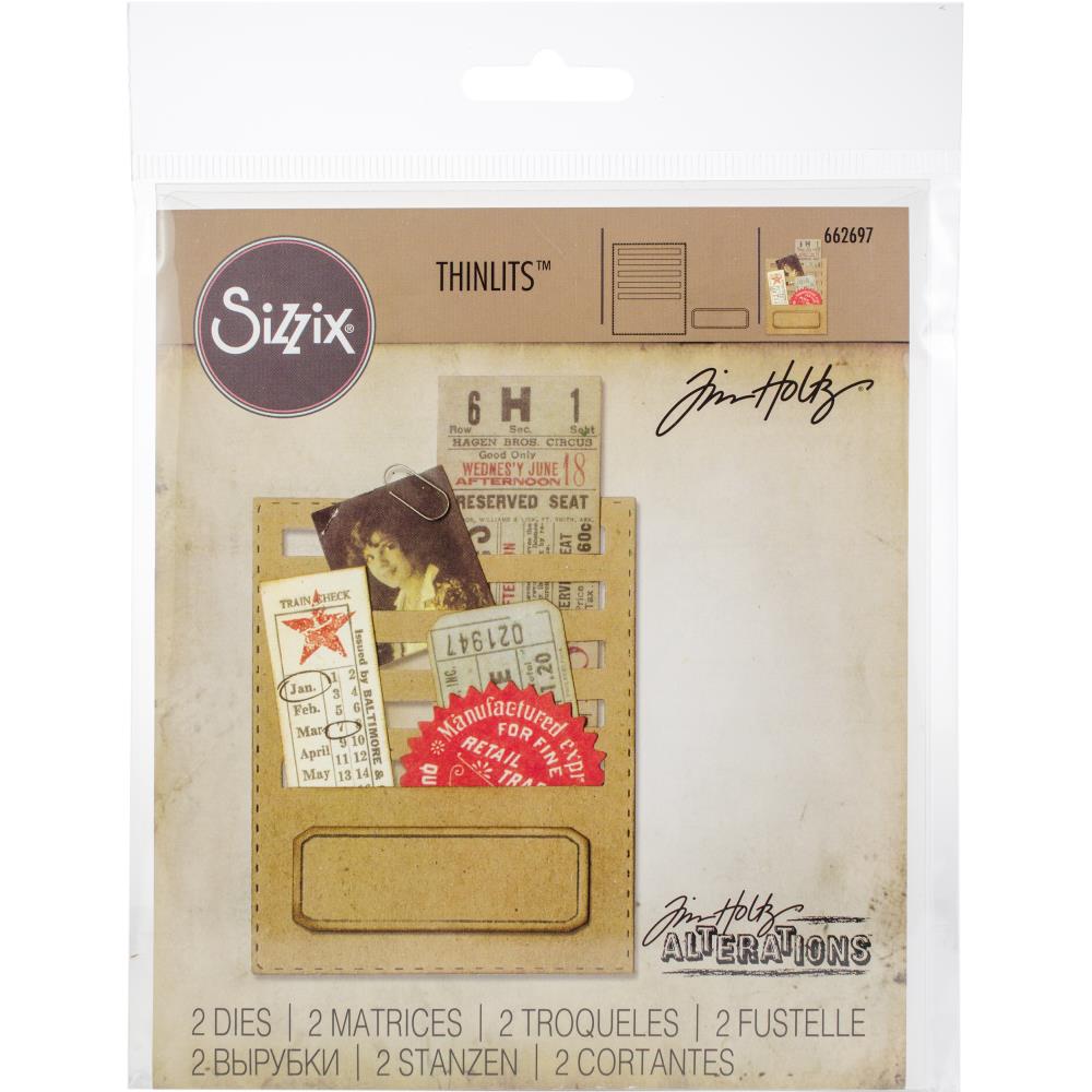 Sizzix Thinlits Dies By Tim Holtz -Stitched Slots - Scrap Of Your Life 