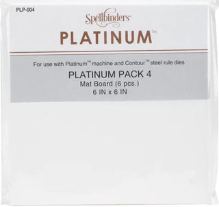 Spellbinders Platinum Mat Board White, Pack of 4 - Scrap Of Your Life 