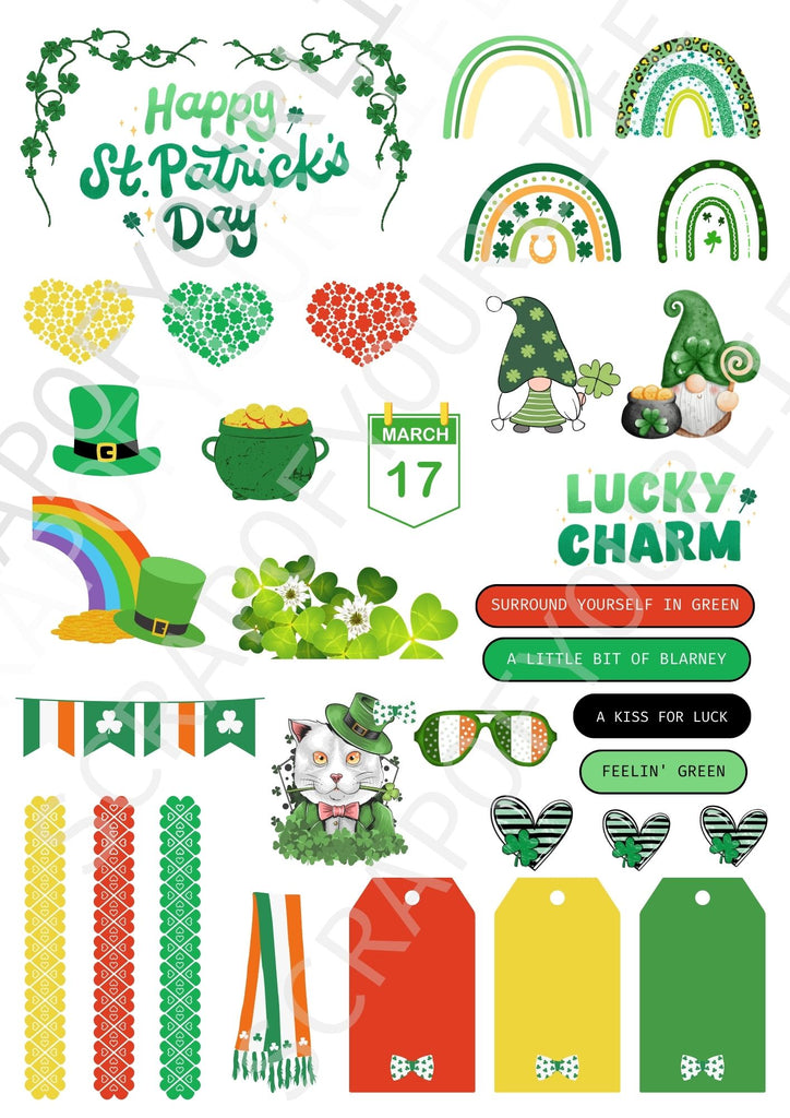 Printable - St Patrick's Day - Scrap Of Your Life 