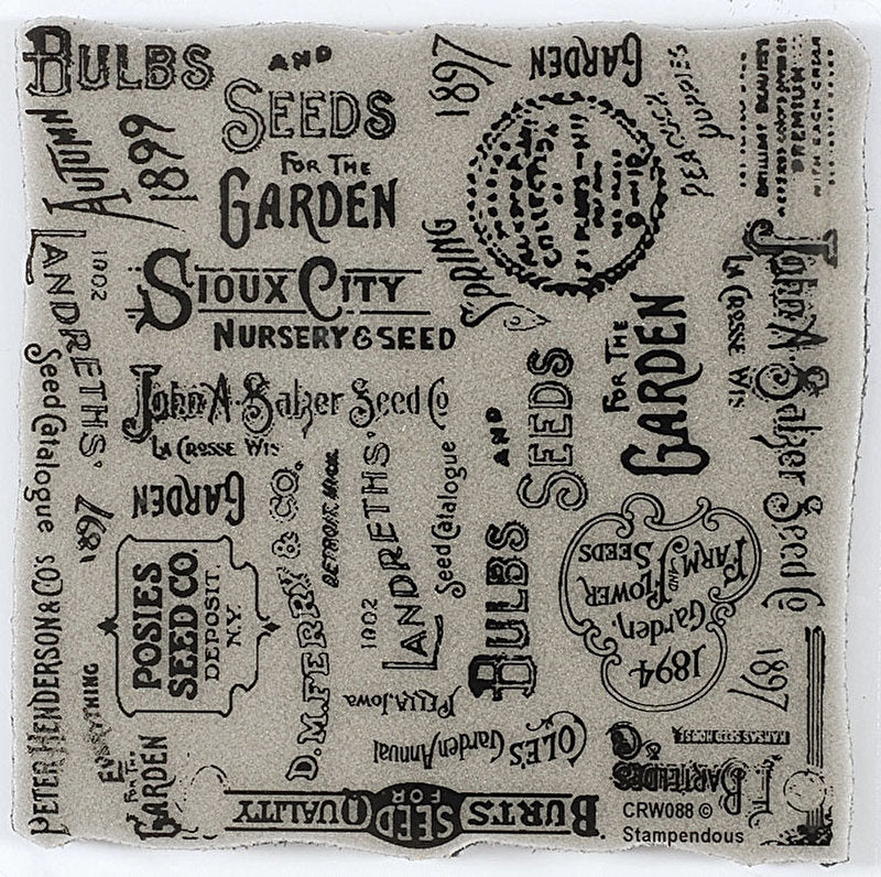 Stampendous  - All about Seeds Cling Stamp - Scrap Of Your Life 